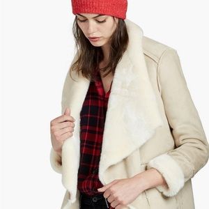 Lucky Brand Shearling Waterfall Jacket